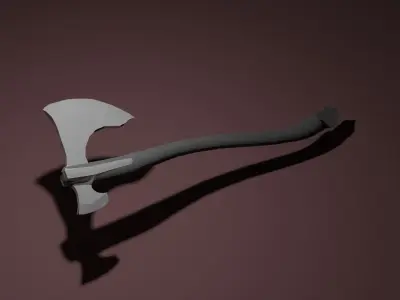 axe low poly Free 3D model