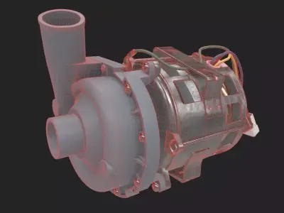 Wash pump 3D model
