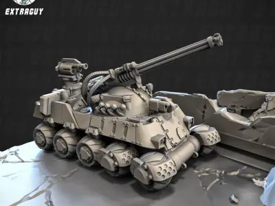 Moving Fortress 100mm Static Set 3D print model