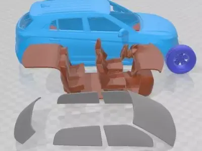 Hyundai Creta 2017 Printable Car  3D print model