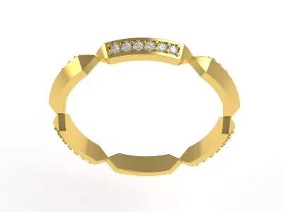 Antique Wedding Bands for Women 3D print model