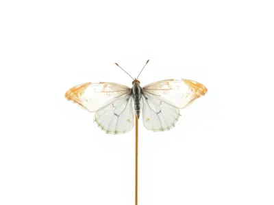 Butterfly Wings Spread Model Pack Low-poly 3D model