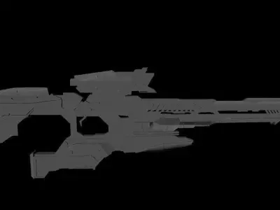 Weapon Pack All In One Futuristic Pack -Modern Pack for games Low-poly 3D model