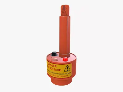 voltage detector Low-poly 3D model