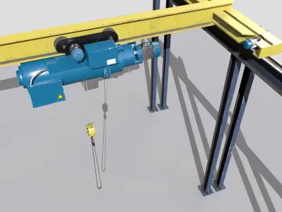 Cranes Unreal Asset Pack Low-poly 3D model