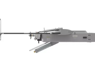 Ukrainian UAC FP-1 long range attack drone 3D model
