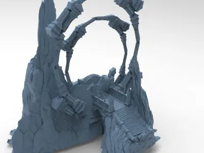 Enlightenment mountain Bridge portal  3D model