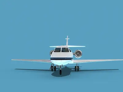Dassault Falcon 20 V12 3D model