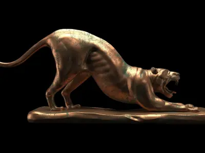 Tiger pose model 3D model