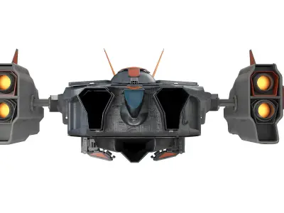 space ship  3D model Low-poly 3D model