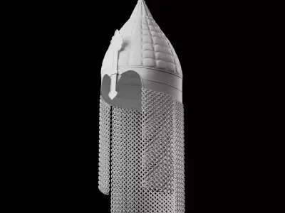 Sultan helmet Low-poly 3D model