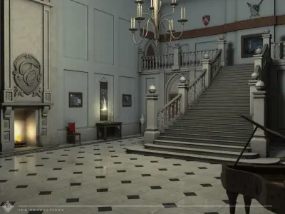 Victorian Entrance Hall 3D model