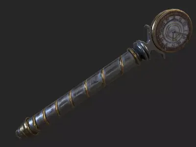 Fantasy Stylish- Wand of Forsaken Low-poly 3D model