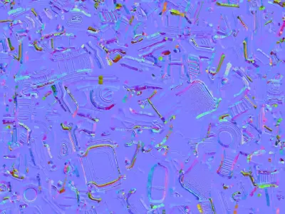 Green Pistol 3D model shop