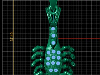 SCORPION INSECT PENDANT 3D PRINTABLE MODEL 3D print model