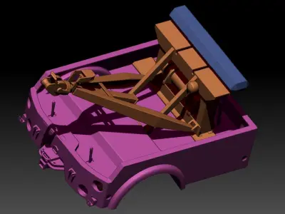 24th scale Tow Bed for 3D Printing 3D print model