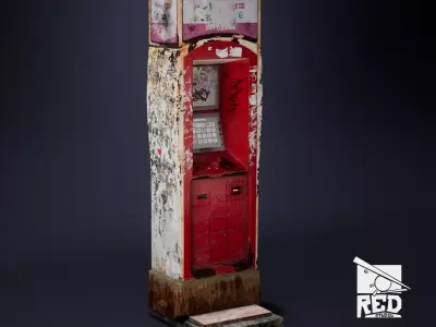 Game-Ready Payment Terminal PBR Low-poly 3D model