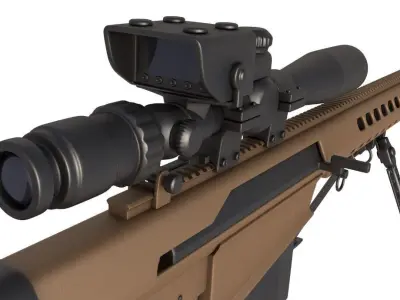 Barrett M107A1 Dust Sniper 3D model