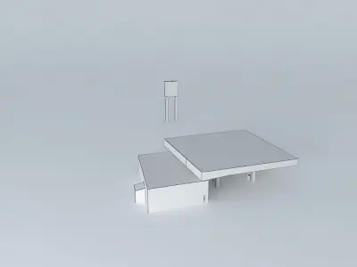Agip gas station Librilla Free 3D model