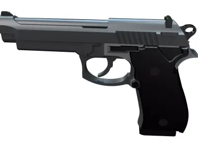 Beretta M9 3D model buy