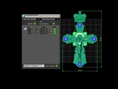 cross crown with the crucifix of Jesus Christ 865 3D print model