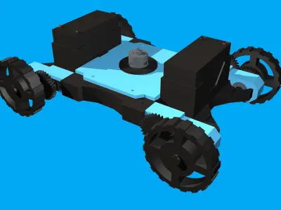 Lawnmower robot  3D print model