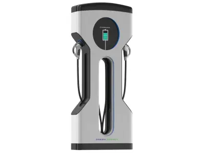 Two Detailed Electric Charger Machines 3D model