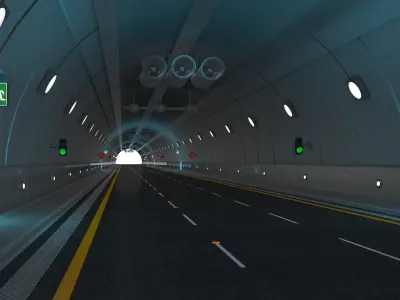  Highway Tunnel Adjustable and Rigged 
