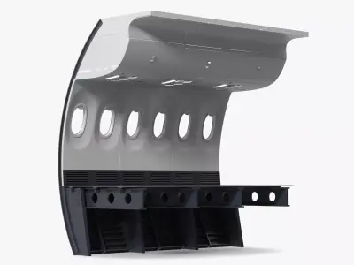 Passenger Aircraft Wall Section Module 3D model