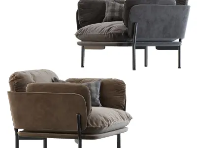 Cloud One Seater LN1 steelcut by andTRADITION 3D model