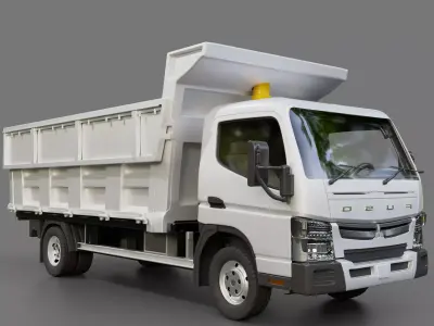 Mitsubishi Fuso Canter Tipper Free 3D model