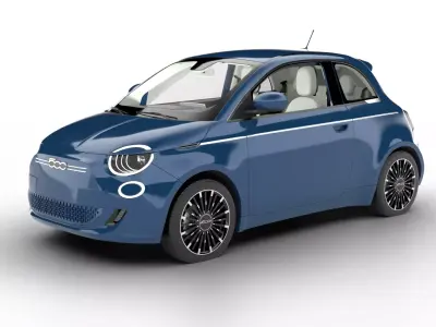 Fiat 500 2021 la Prima 3d model 3D model