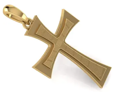 CROSS PENDANT CR138 3D print model