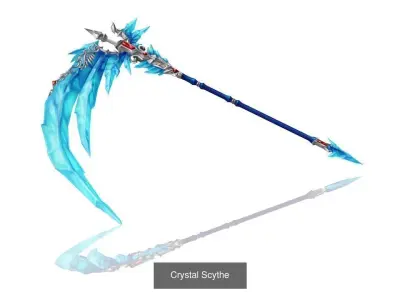 36 - Fantasy Scythes Collection 3D Model Pack