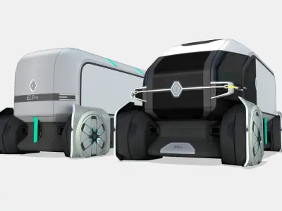 Renault EZ-PRO Concept Low-poly 3D model