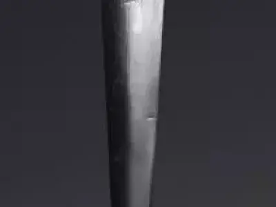 The Dagger sword with metal handle Free low-poly 3D model