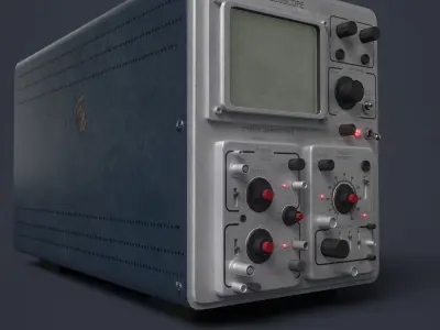 Tektronix 552B Low-poly 3D model