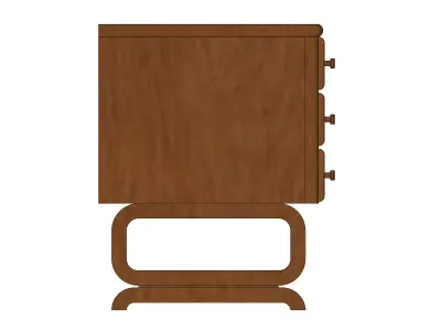 Antique Timber Small Drawer Carpentered Craft Malaysia 3D model
