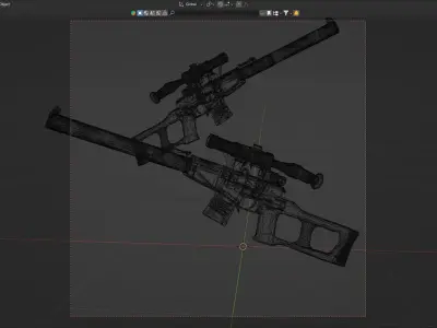 VSS LMG Rifle 3D model