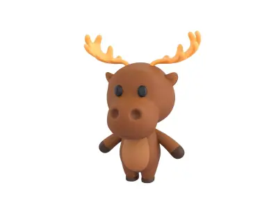 Character034 Moose 3D model