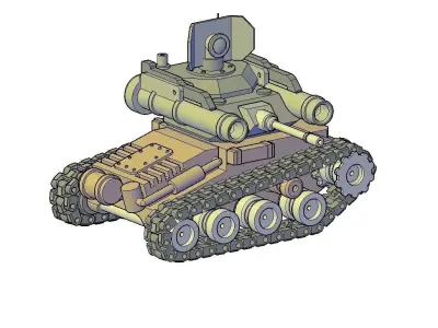 TANK HUNTER W2 3D print model