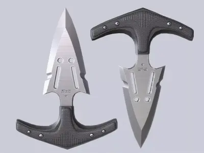 Punch dagger Low-poly 3D model