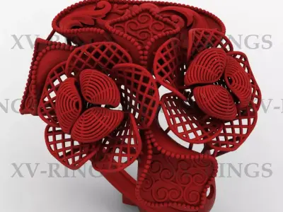 NEW TURKISH RING XV-09 3D print model