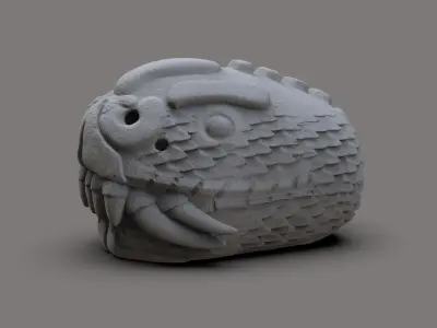 Azteca Serpents head 3D print model