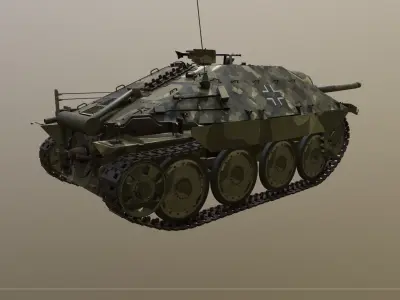 Jagdpanzer 38 - Hetzer sommer Leibstandarte 3D model