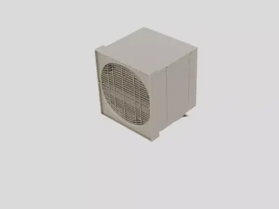 Underground Facility Ventilation Fan Unit for 3D print 3D model