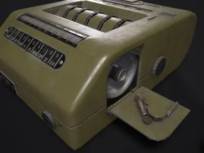 Transvertex coin machine Low-poly 3D model