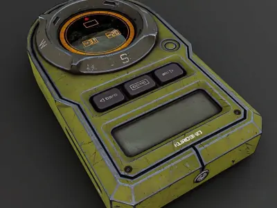 Cyberpunk GPS Tracker - Low Poly Free 3D model