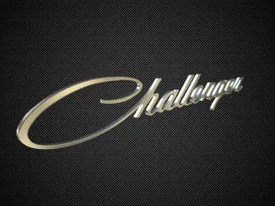 challenger logo 3D model