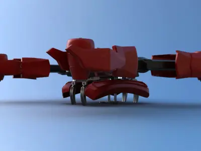 Futuristic Jet Quadcopter Aircraft 3D model